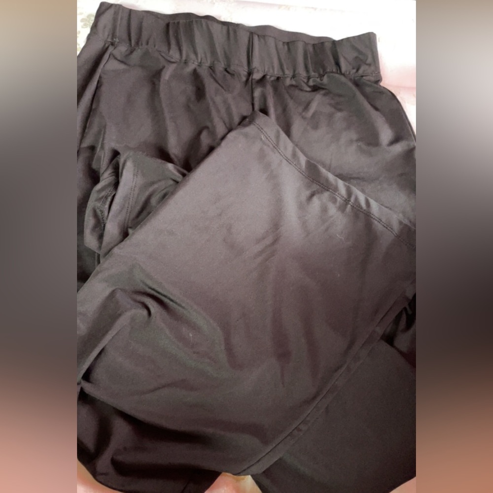 Black flare leggings